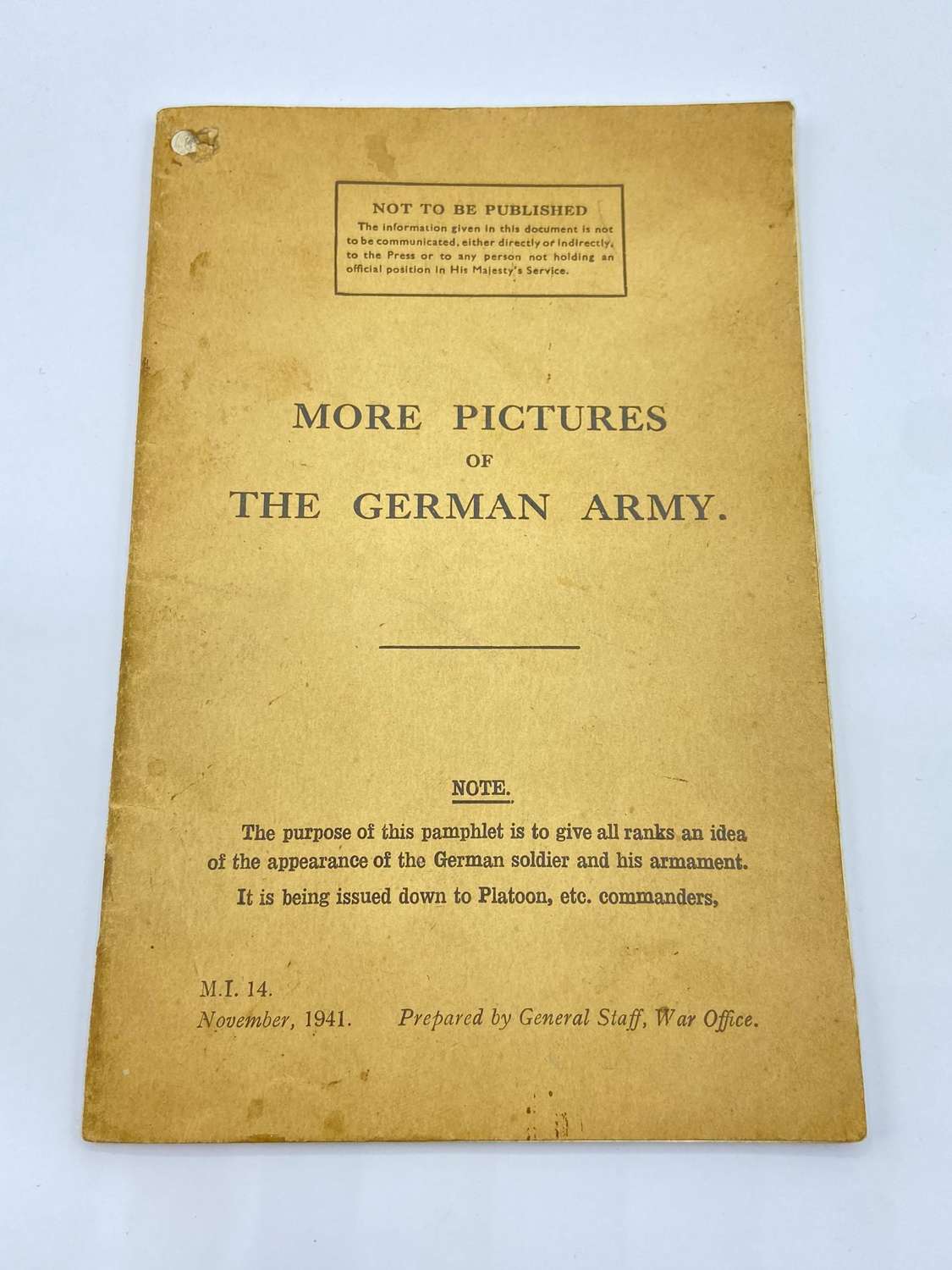 WW2 British Army More Pictures Of The German Army Publication