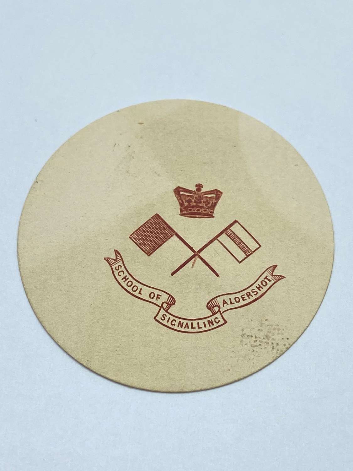 Pre WW1 School Of Signalling Aldershot  Embossed Crest Letter Head