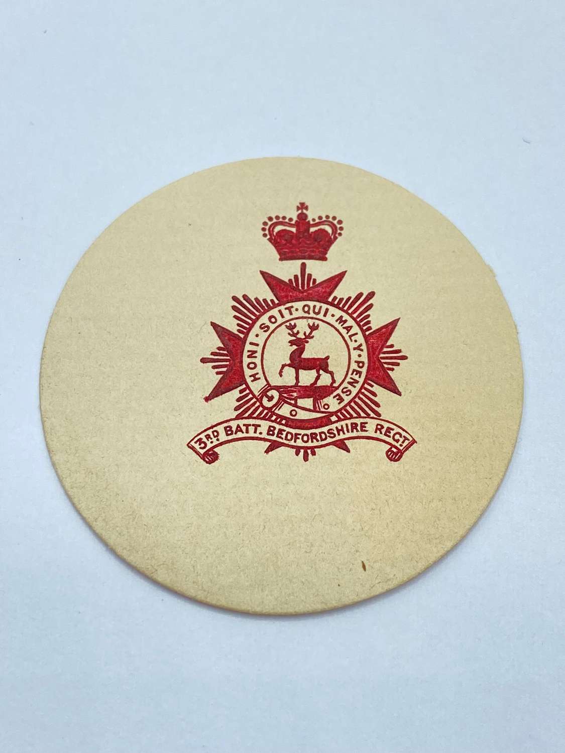 Pre WW1 3rd Batt Bedfordshire Regiment Embossed Crest Letter Head