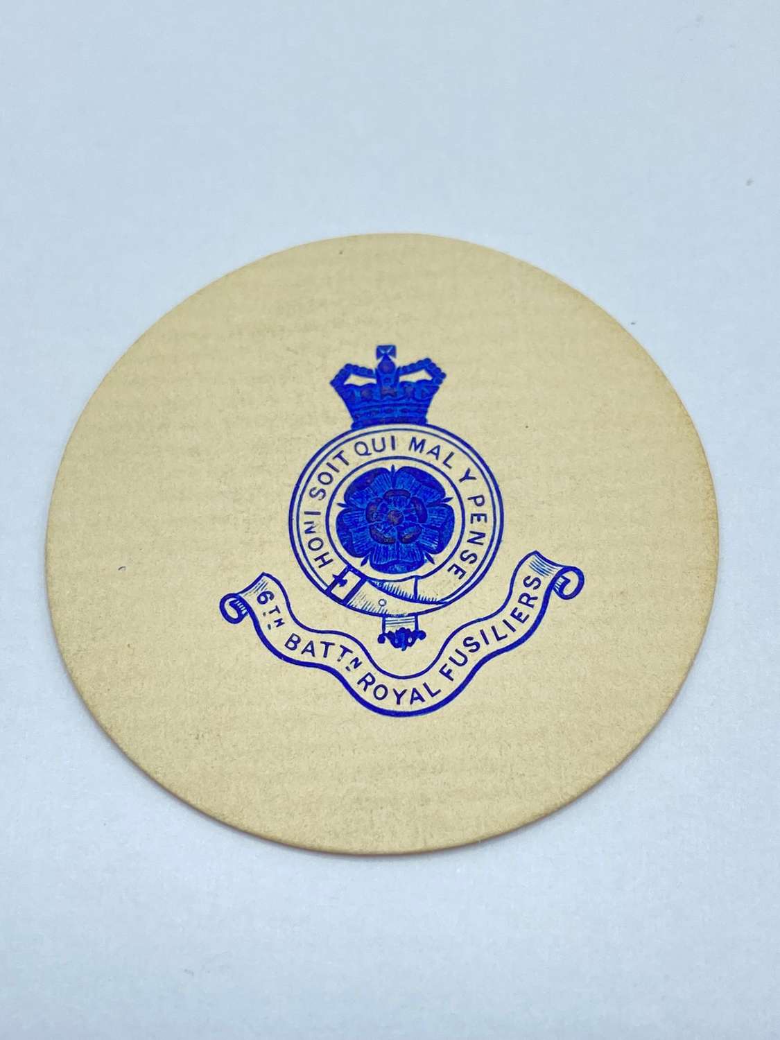 Pre WW1 6th Battalion Royal Fusiliers  Embossed Crest Letter Head