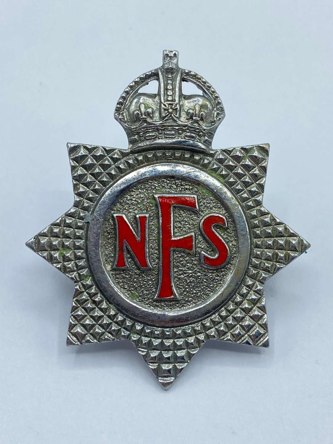 WW2 British Home Front National Fire Service NFS Cap Badge