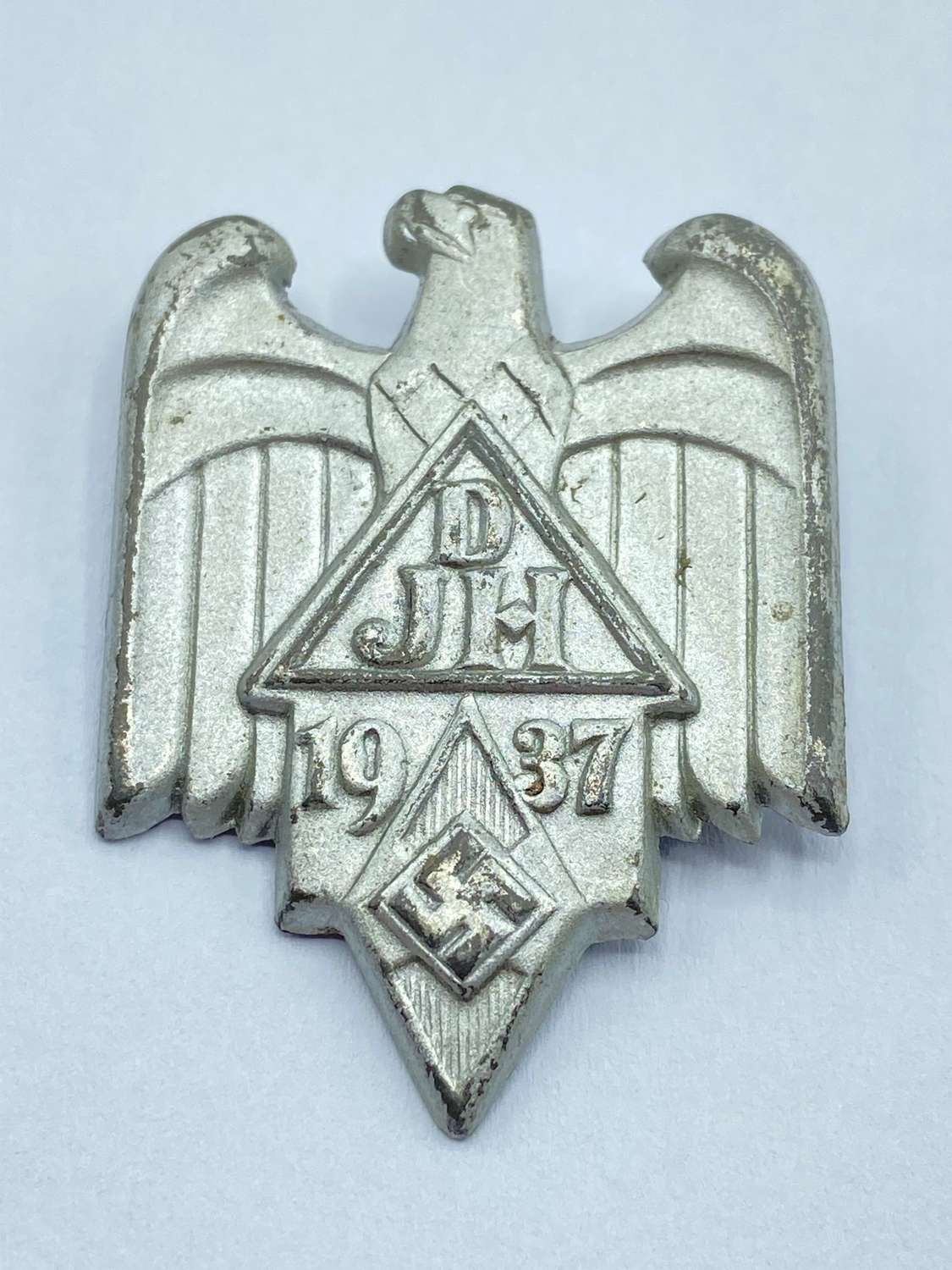 WW2 German Youth Hostel Association DJH Hitler Youth 1937 Day Badge