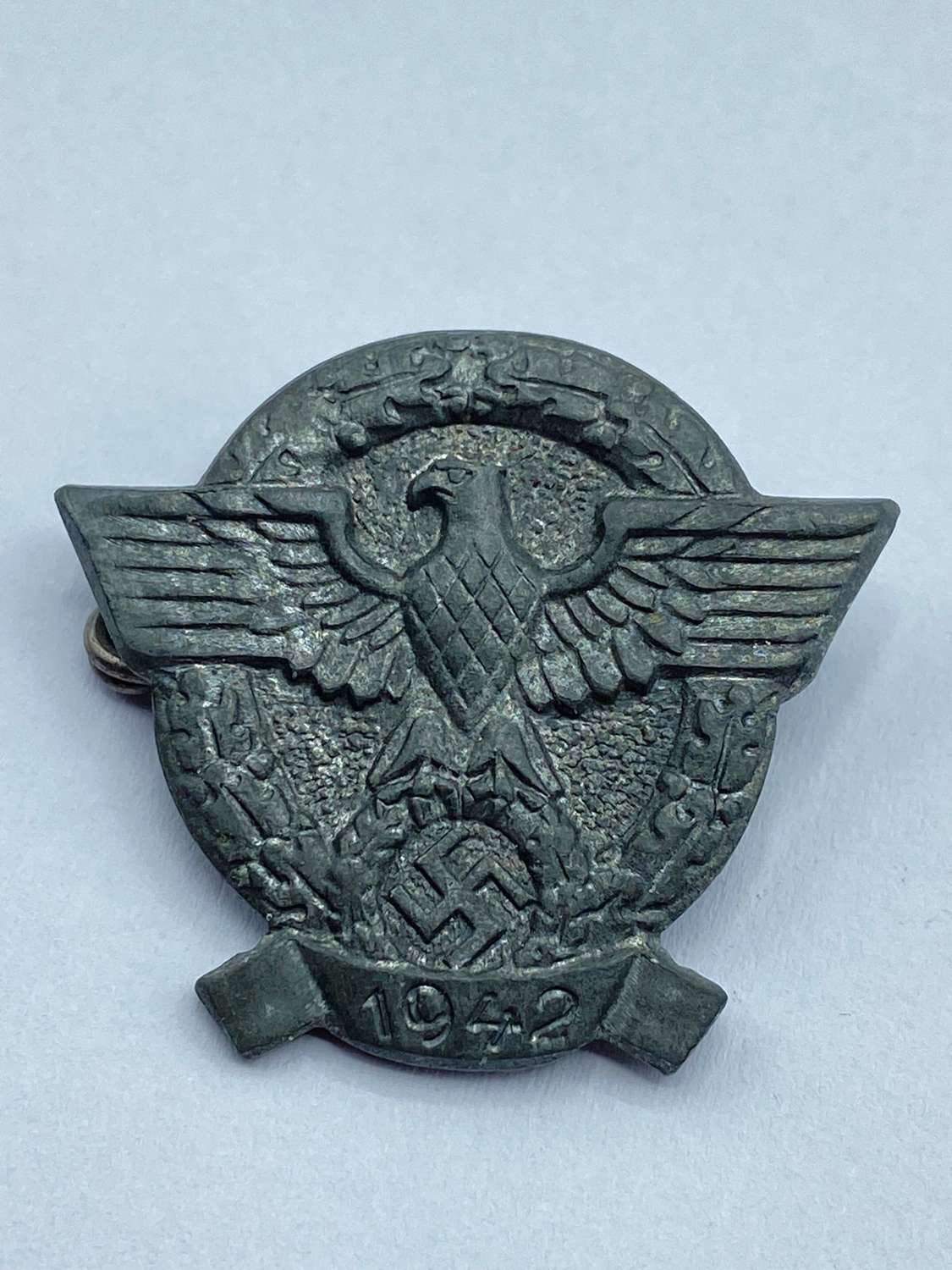 WW2 German “Tag der Polizei” 1942 Police Day Badge/ Tinnie Marked 3