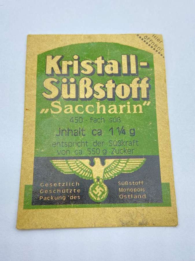 WW2 German Crystal Sweetener Unopened Packet