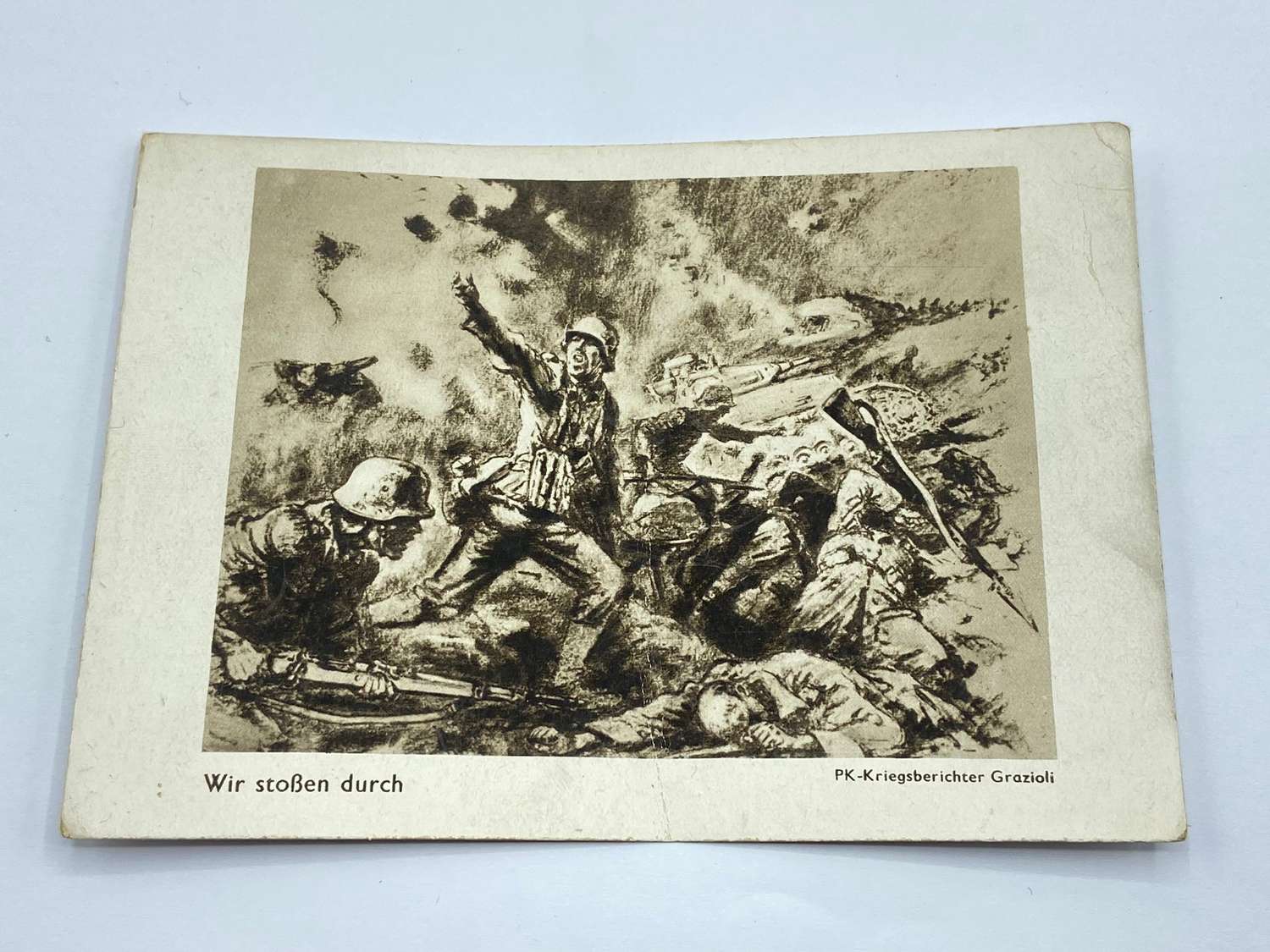 WW2 German Propaganda Postcard “We Push Through!”