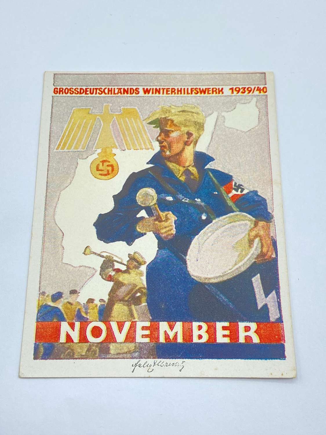 WW2 German WHW Winterhilfswerk November HJ 1939-40 Door Sticker