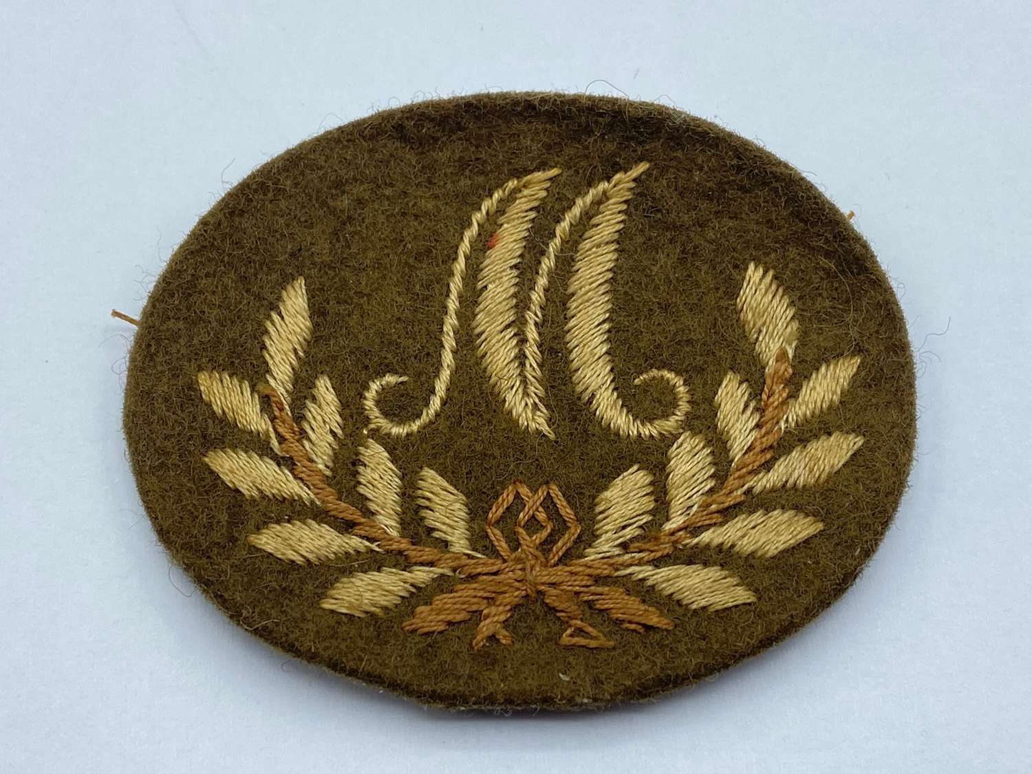 WW2 British Army Trade Badge for Mortar Mortarman Qualification