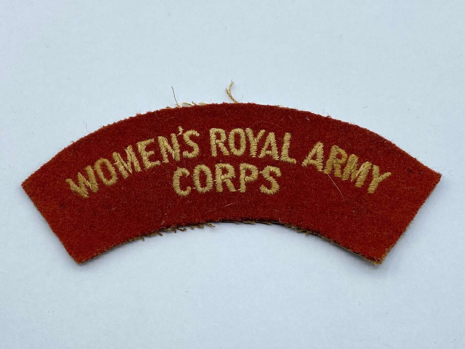 WW2 Women's Royal Army Corps Cloth Shoulder Title