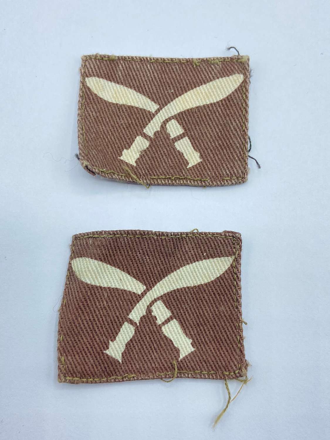 Pair of WW2 99th Gurkha Brigade Formation Badges/ Patches