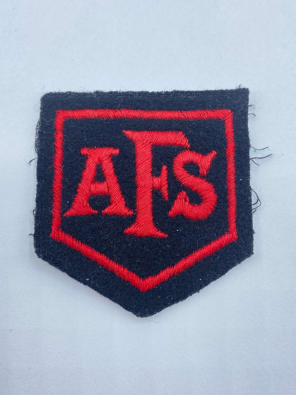 WW2 British AFS Auxiliary Fire Service Embroidered Patch