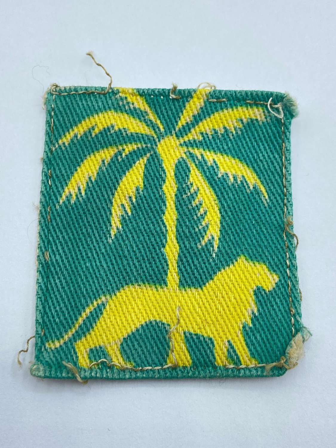 WW2 Singapore Dristict Printed Cloth Formation Sign Patch Badge