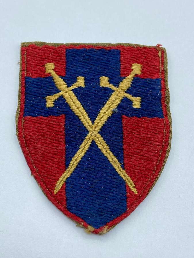 WW2 21st Army Group HQ Headquarters Cloth Formation Sign Patch/ Badge