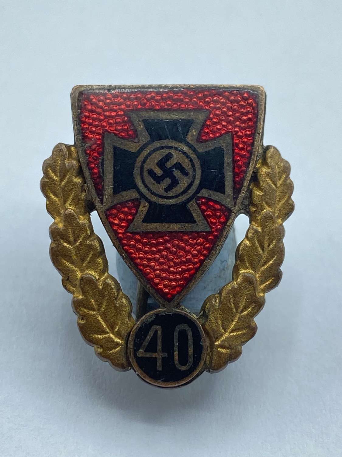 WW2 German NS-RKB Veterans 40 Year Membership Pin