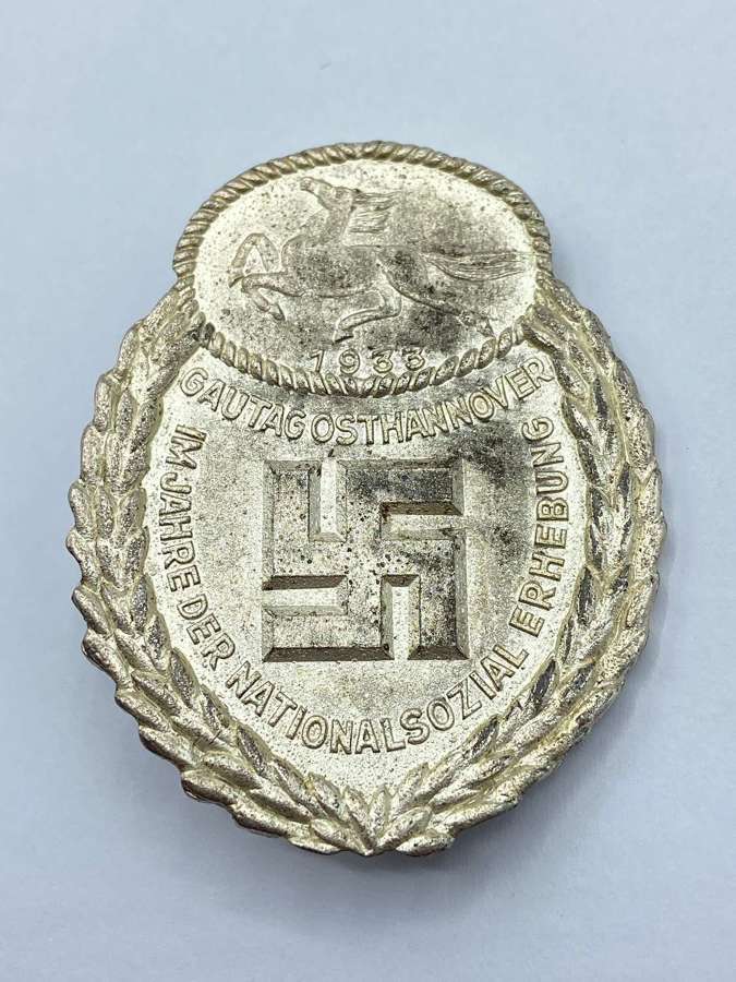 Post War Souval 1933 Osthannover Gautag Badge