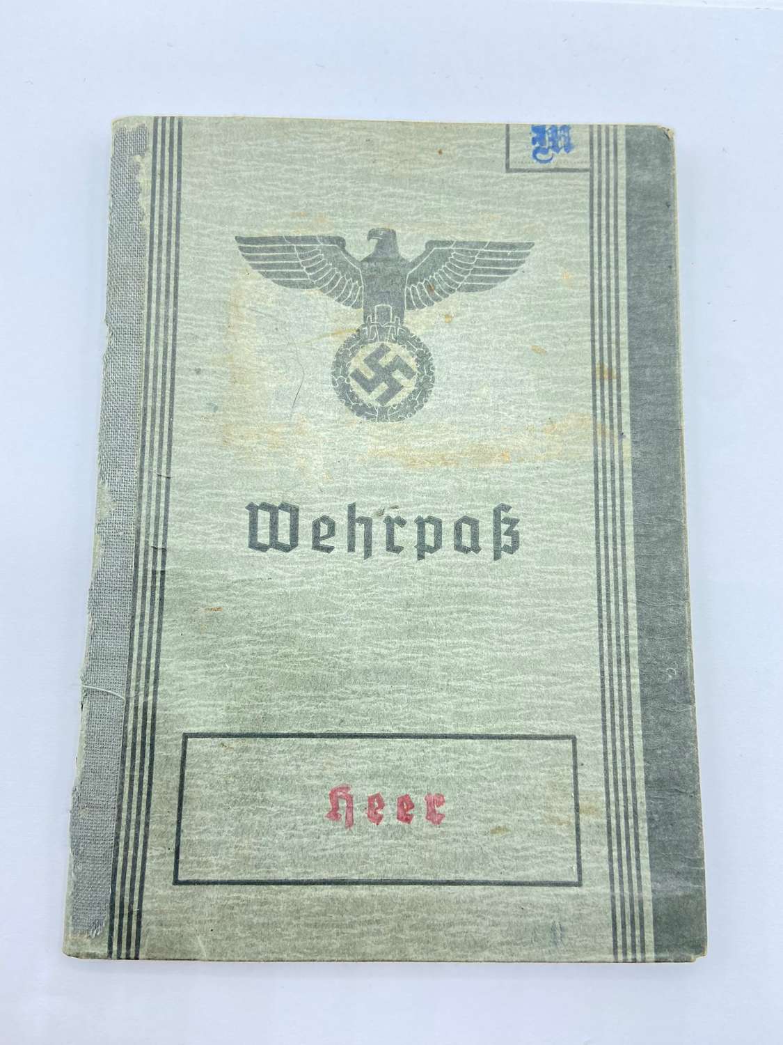 WW2 German Wehrpass To A WW1 Veteran