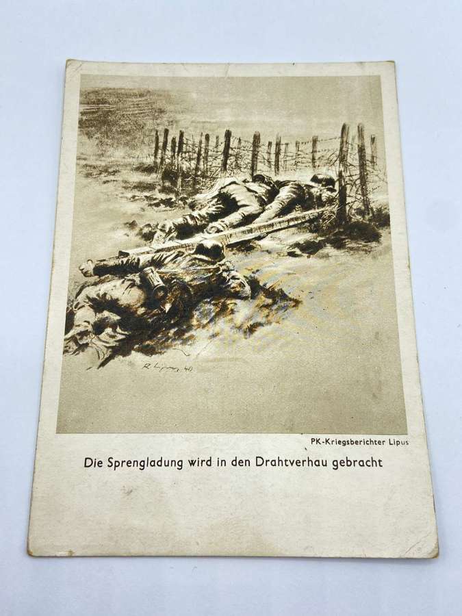 WW2 German Wehrmacht At The Front Propaganda Postcard