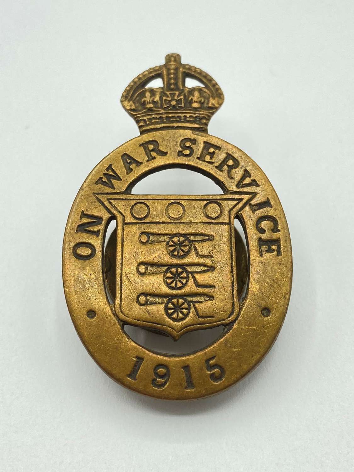 WW1 British Army On War Service Ordnance Factory Workers Badge