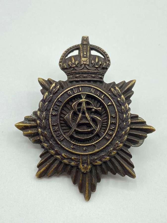 WW1 British Army Service Corps Converted Cap Badge Sweetheart Brooch