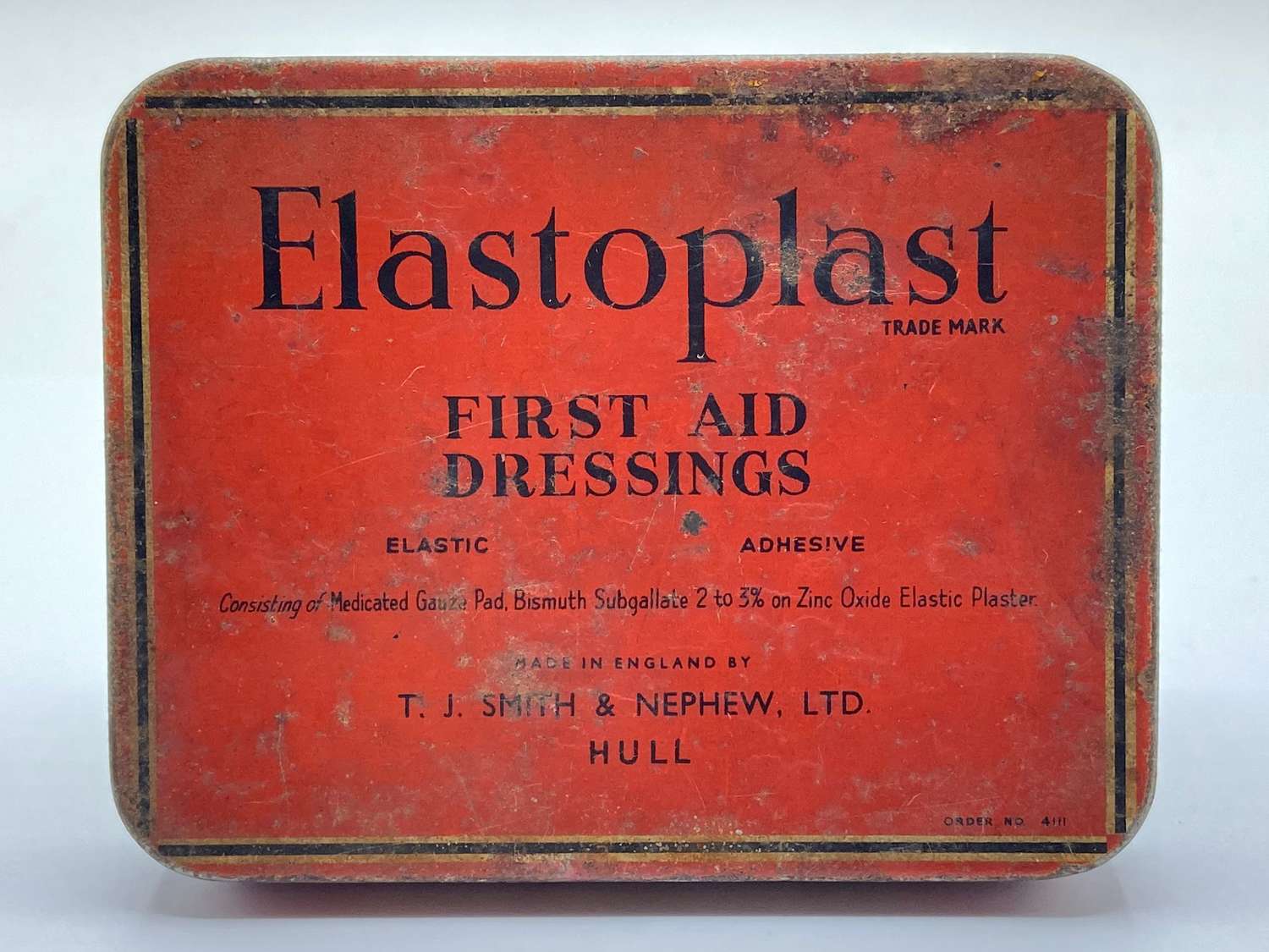 WW2 British Home Front Empty Elastoplast First Aid Tin
