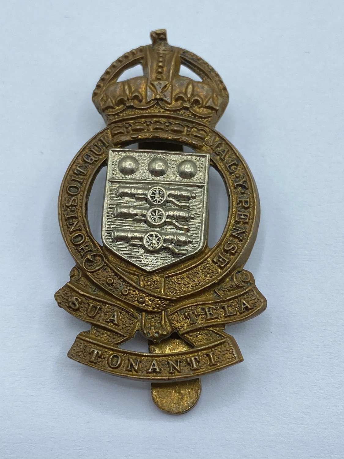 Post WW2 Royal Army Ordnance Corps Slider Cap Badge