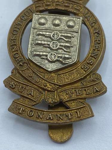 Post WW2 Royal Army Ordnance Corps Slider Cap Badge