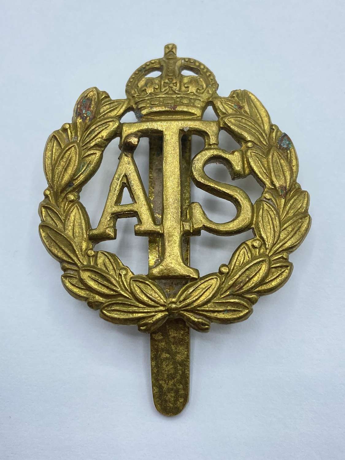 WW2 British Auxiliary Territorial Service (ATS) Slider Cap Badge