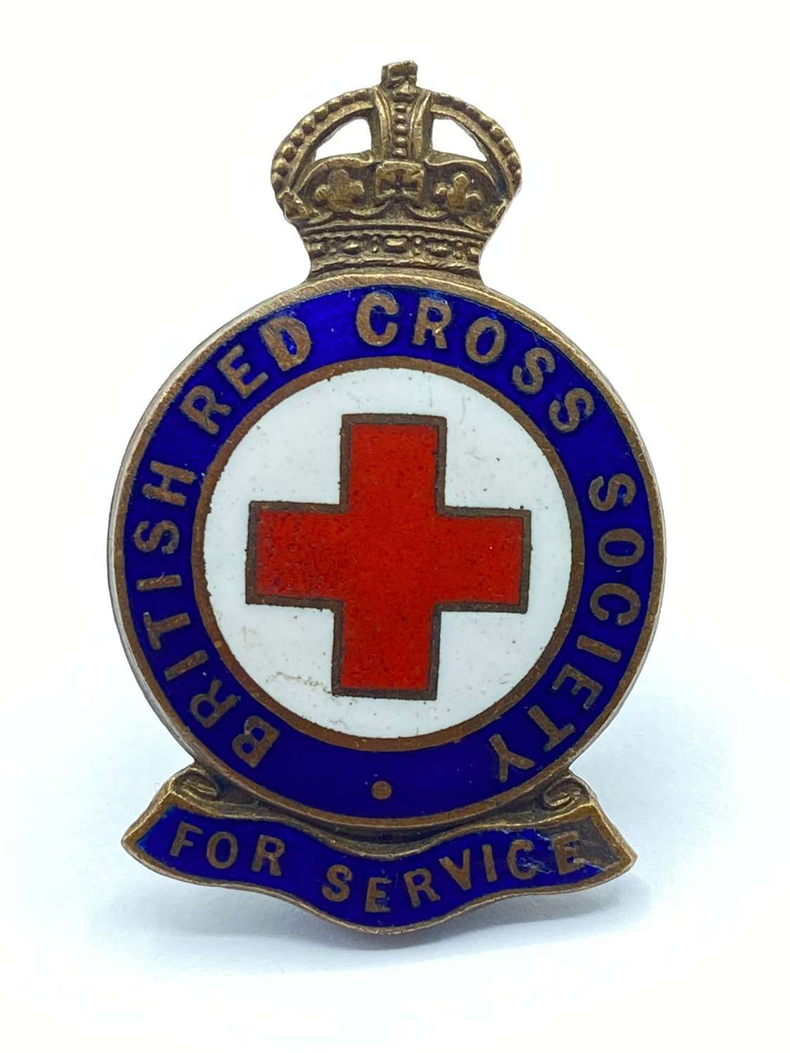 WW1 Period British Red Cross Society For Service Badge Issue No 2368 M