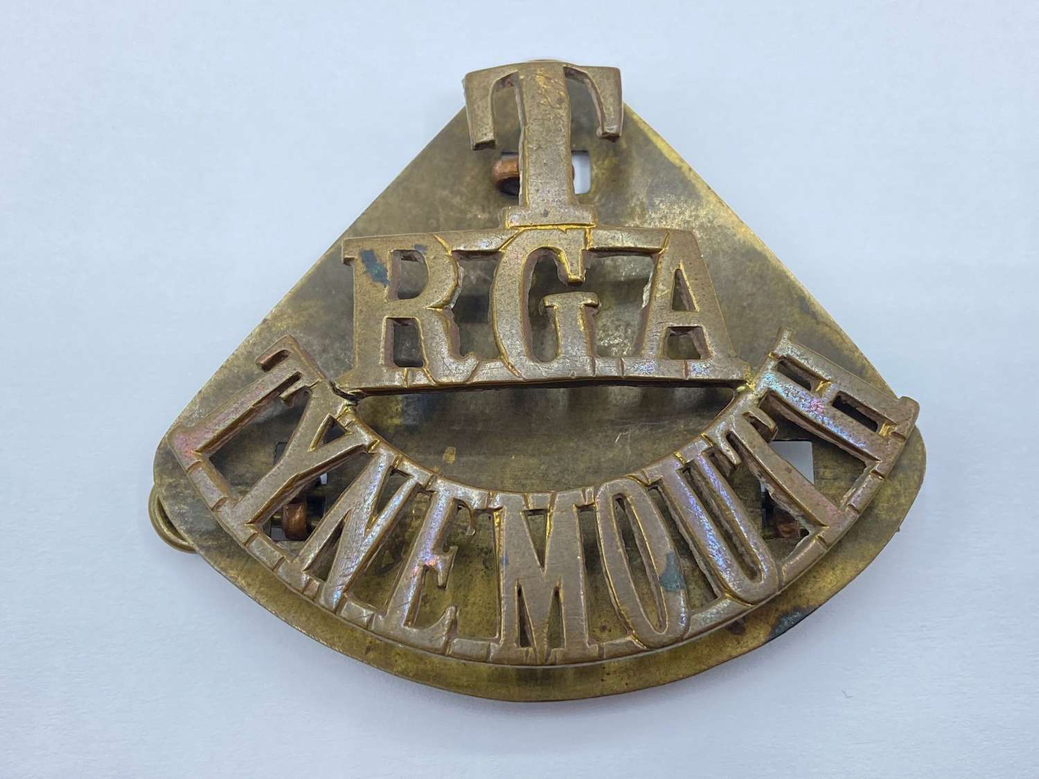 WW1 Territorial Royal Garrison Artillery Tynemouth Shoulder Title