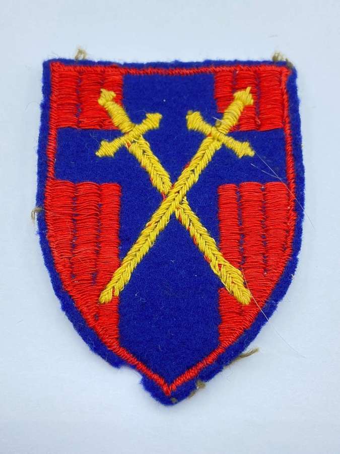 WW2 21st Army Group HQ Headquarters Cloth Formation Sign Patch