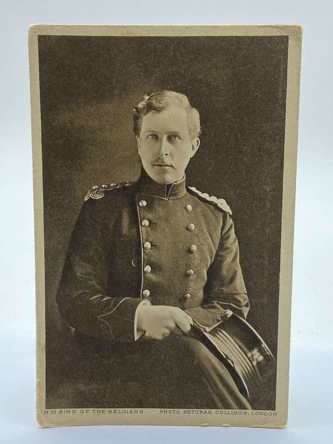 WW1 King of the Belgians Albert I Photographic Postcard