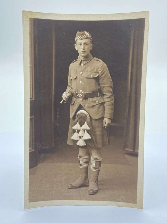 WW1 Scottish Regimental Portrait Photograph