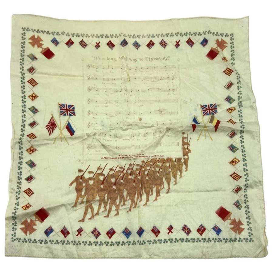 WW1 “It’s A Long Way to Tipperary” Victoria Cross Handkerchief