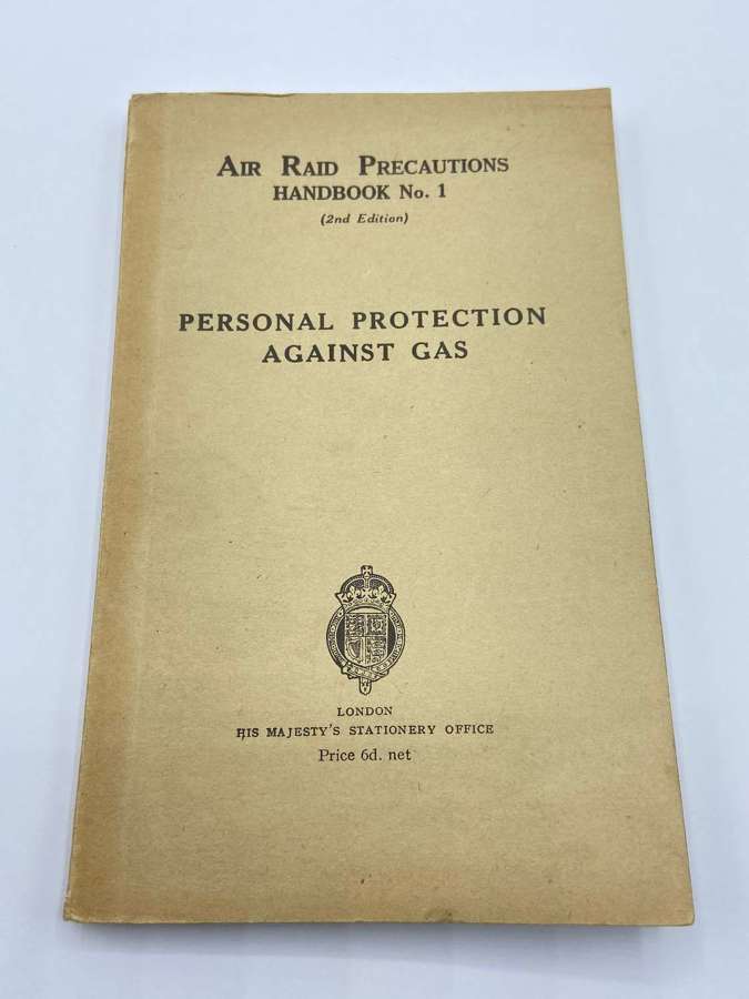 WW2 Air Raid Precaution Personal Protection Against Gas 1938 Handbook