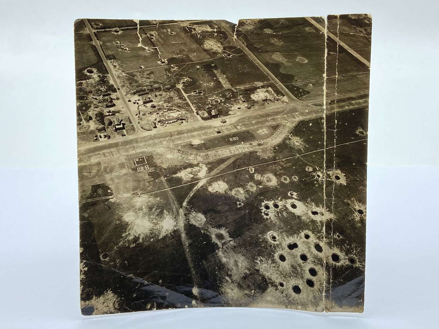WW2 Air Ministry Ariel Photograph RAF Raid Bombing Volkel Air Base