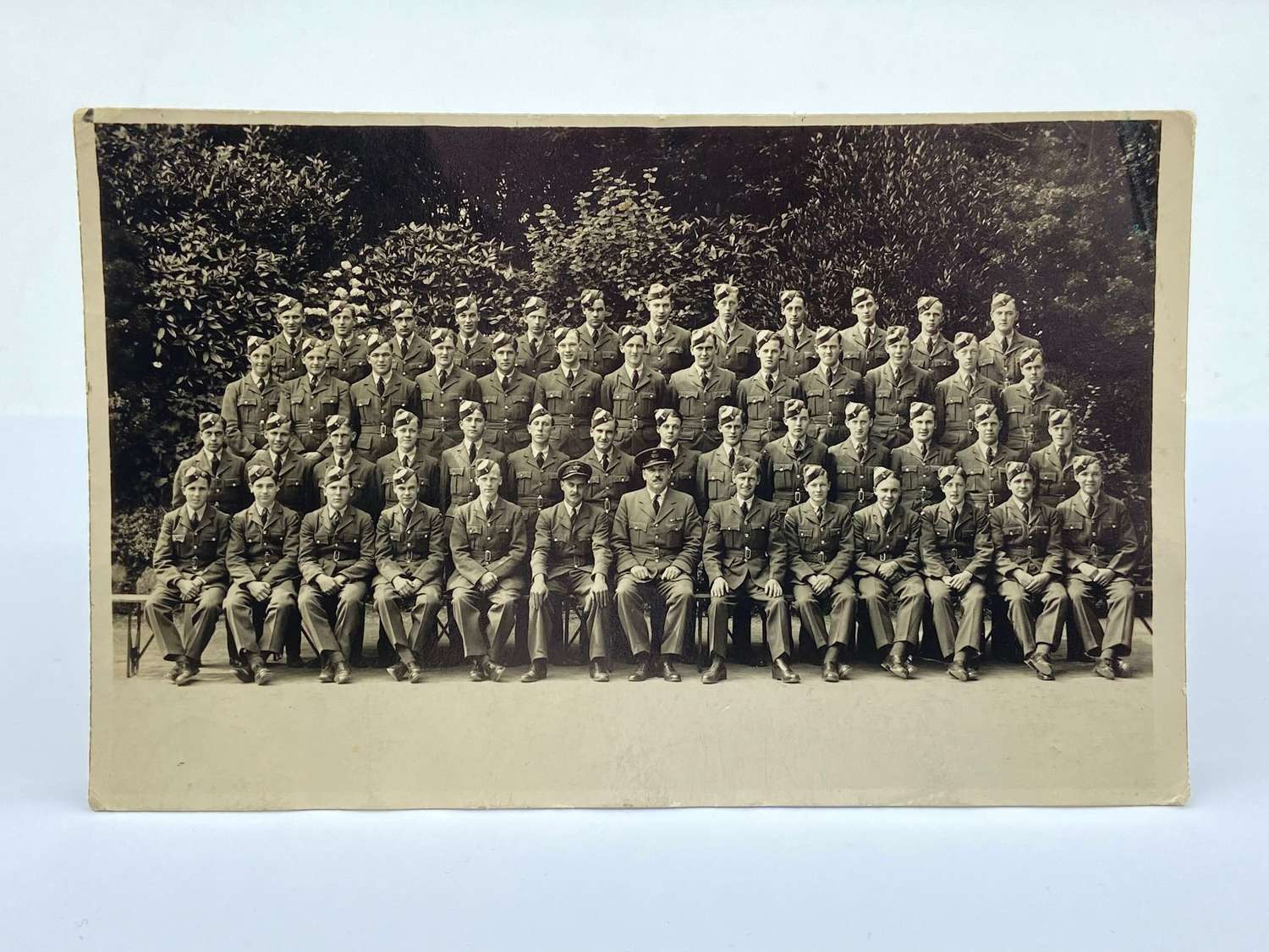 WW2 Royal Air Force Airmen Flight Training Signed Group Photograph