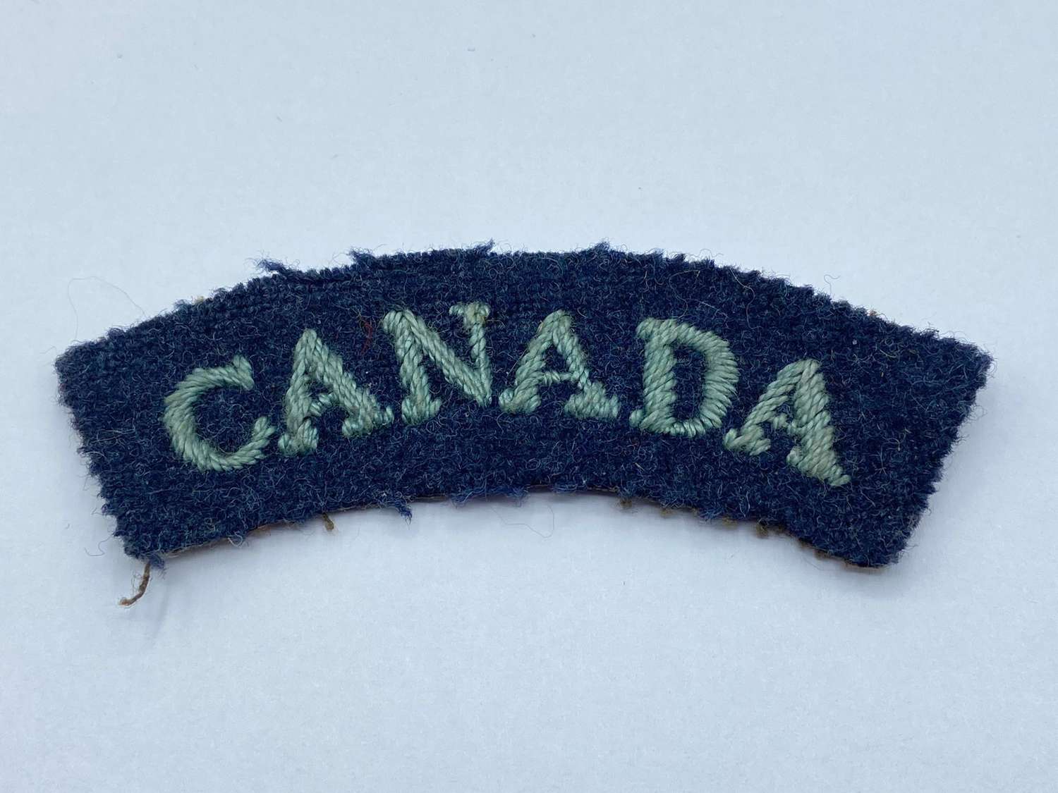 WW2 Royal Air Force Canada Nationality Embroidered Shoulder Title