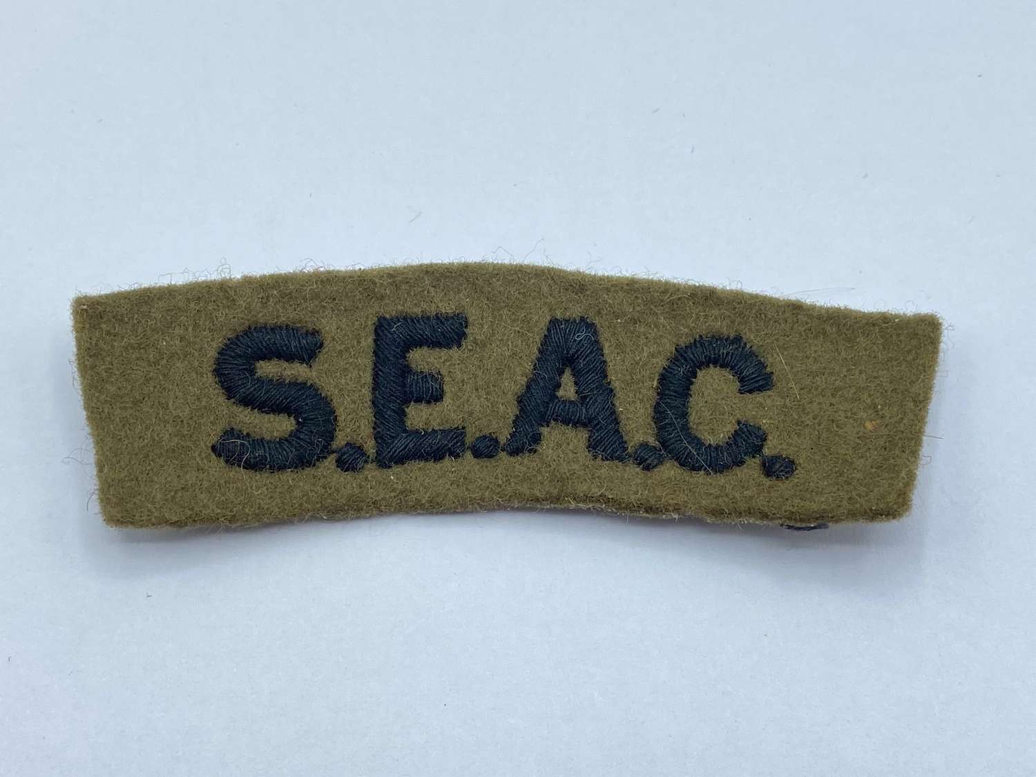 WW2 South East Asia Command Embroidered Black & Green Shoulder Title