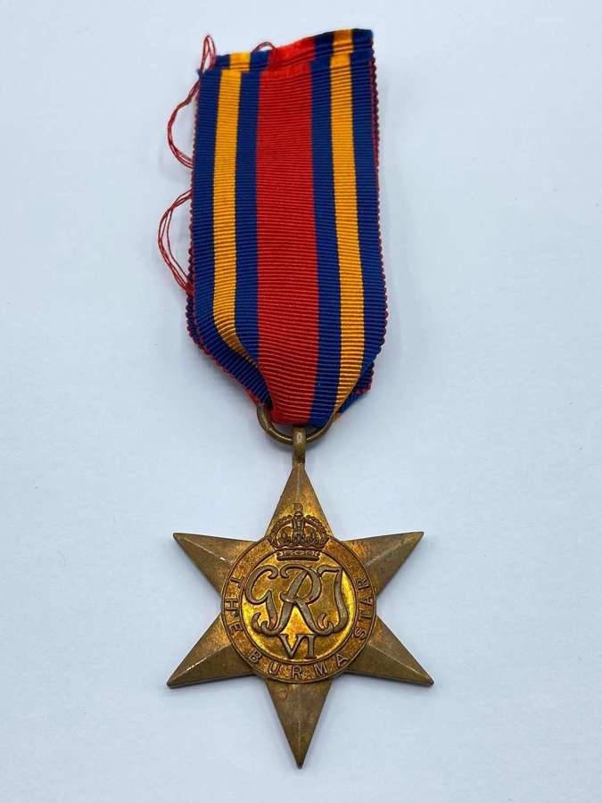 WW2 British Army & Commonwealth Burma Star With Ribbon