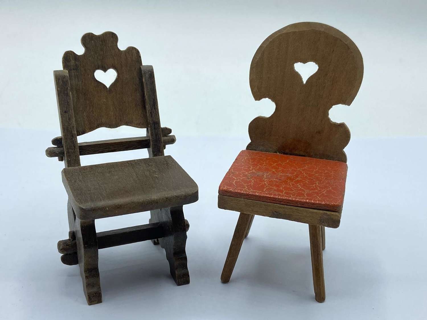 Vintage 1970s Wooden Dolls House Different Style Of Chairs