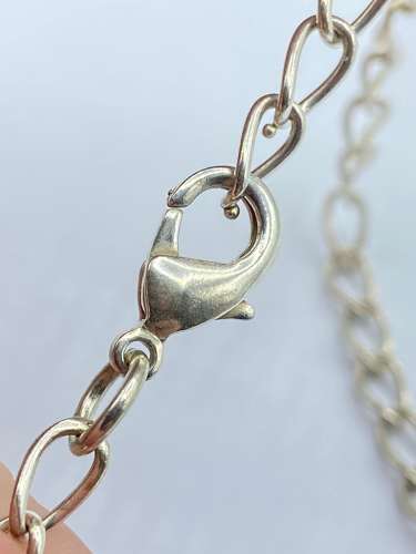 Beautiful Chunky Sterling Silver & Faceted Multi Gemstone Necklace