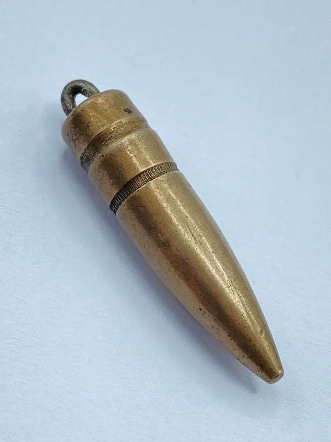 WW1 Trench Art Rifle Bullet Necklace Pendant