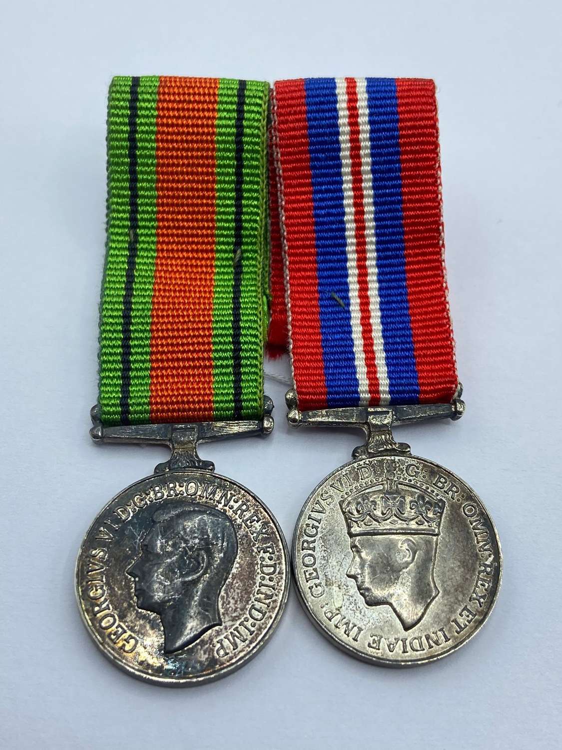 WW2 British & Commonwealth Miniature Defence & War Mounted Medals
