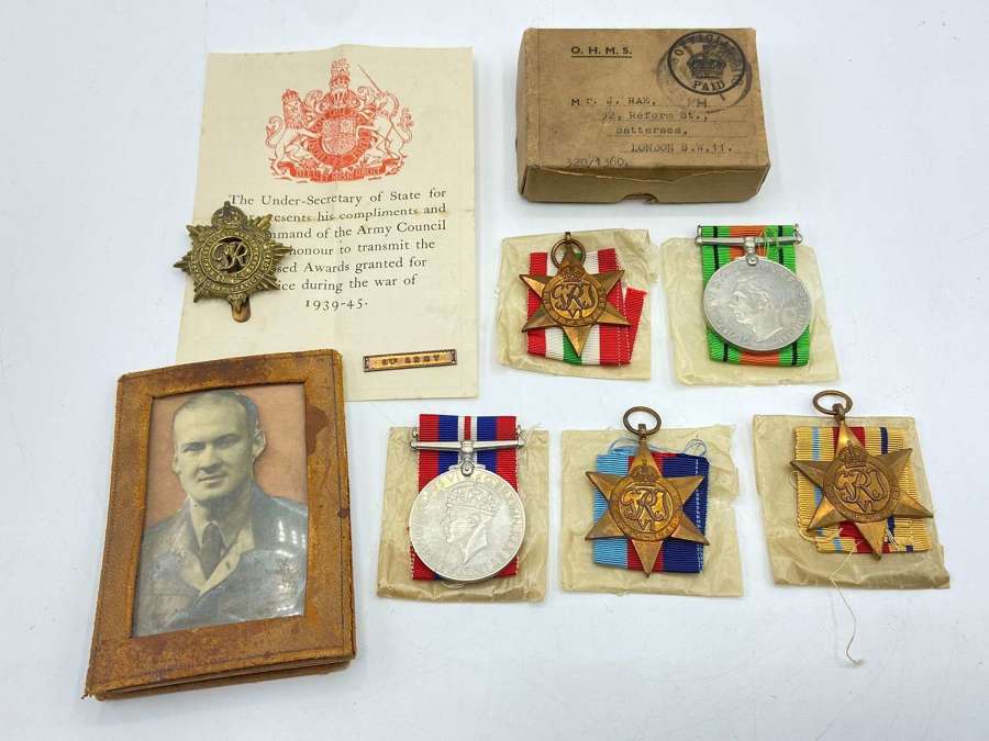 WW2 Royal Army Service Corps Lieutenant J Rae Medal Group