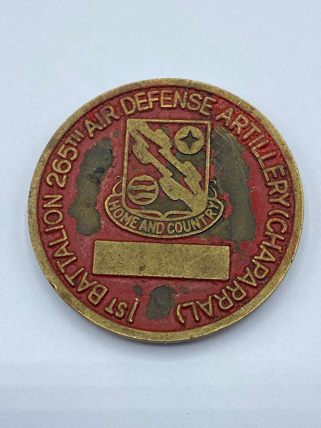 Post WW2 United States Army First To Fire Challenge Coin