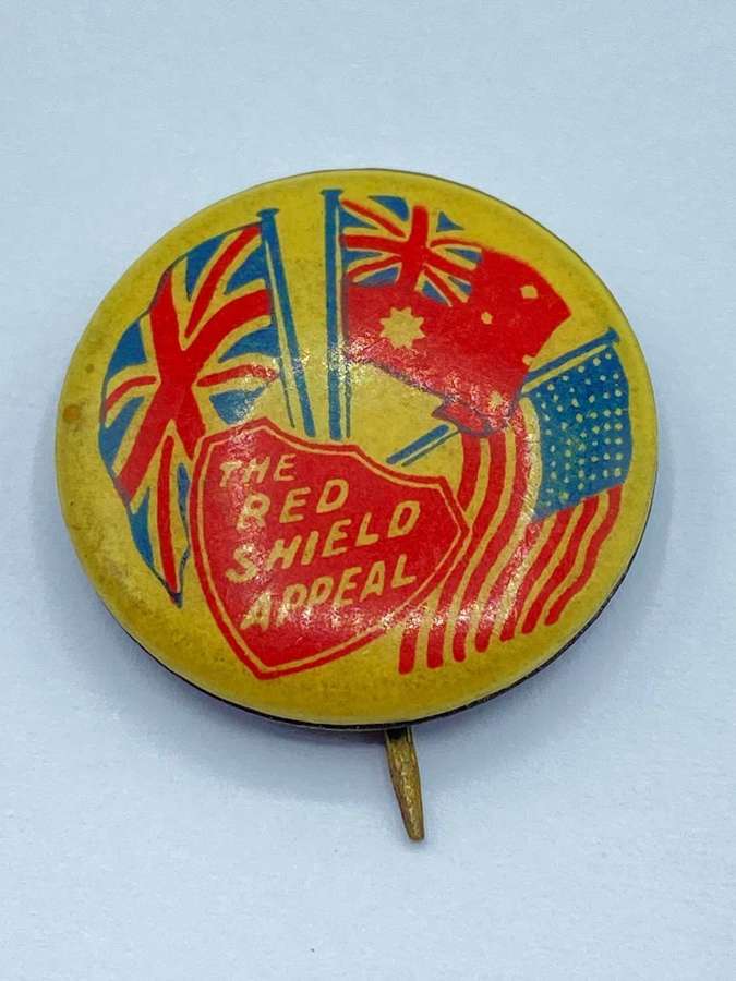 WW2 Australian The Red Shield Appeal Salvation Army Donation Badge