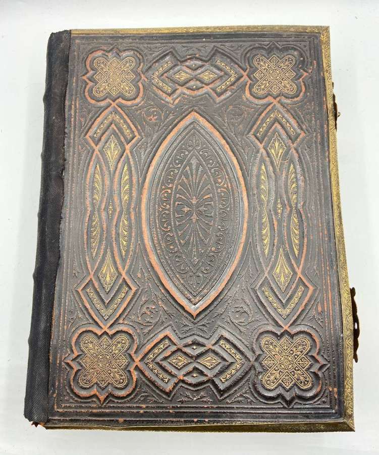 Large Beautiful Antique 1861 The Practical & Devotional Family Bible