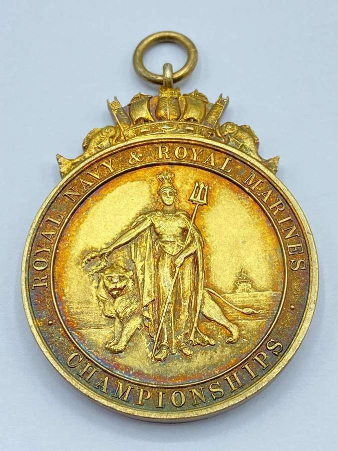 Pre WW2 Royal Navy & Royal Marines Championships 1935 Swimming Medal