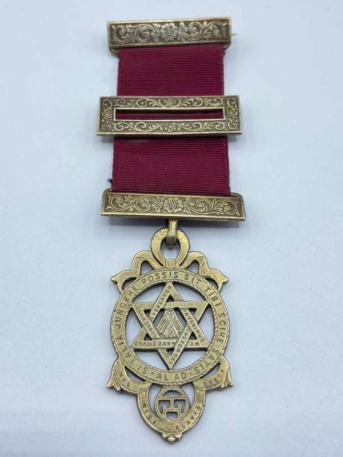 Vintage Silver Birmingham 1939 Royal Arch Chapter Masonic Jewel
