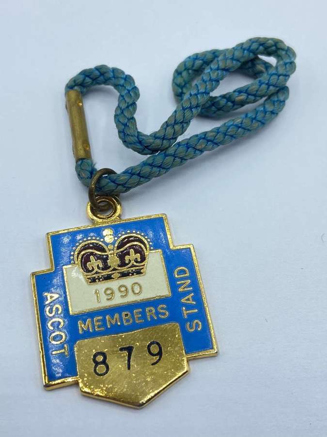 Vintage Ascot Members Stand 1990 Horse Racing Members Badge
