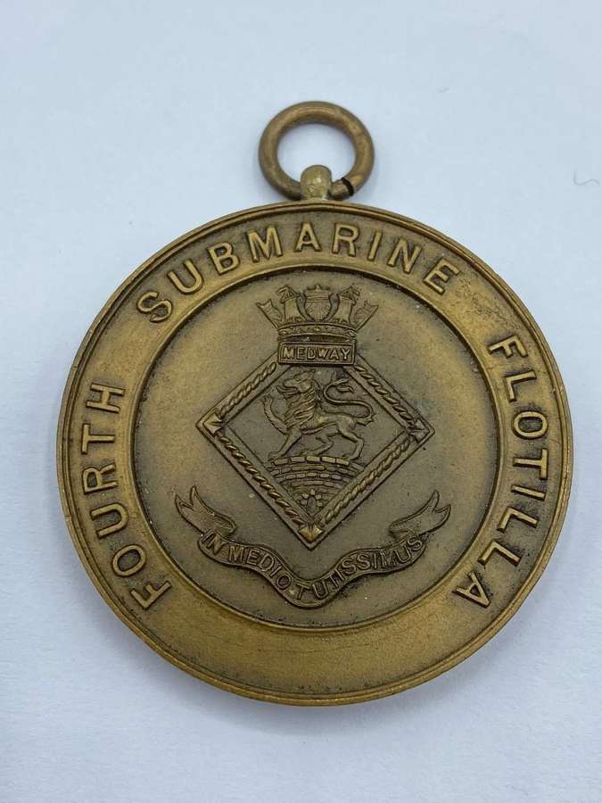 WW2 Period HMS Medway Fourth Submarine Flotilla Sports Medal